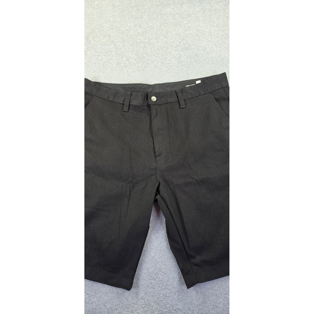Volcom Mens Frickin Modern Stretch Chino Shorts 36 Black Skate Gorpcore